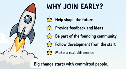 A rocket launch beside reasons to join QNE early.