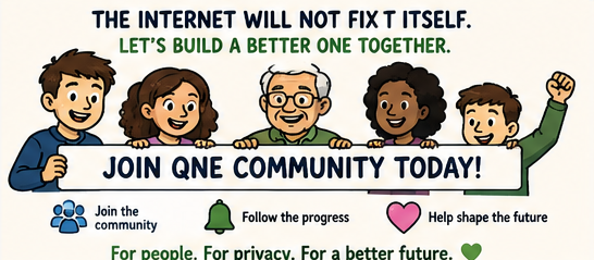 QNE Community members inviting people to join today.